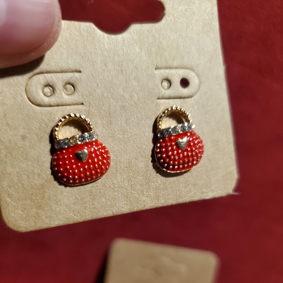 Purse & Shoes Stud Earrings - Picture 6 of 9